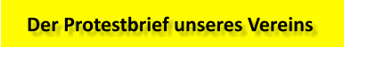 Der Protestbrief unseres Vereins
