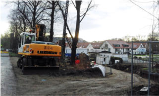 Bau der Zufahrt 26. Jan. 2016