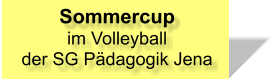Sommercup im Volleyball der SG Pädagogik Jena